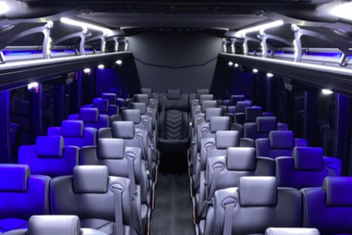 Decatur Charter Bus Interior